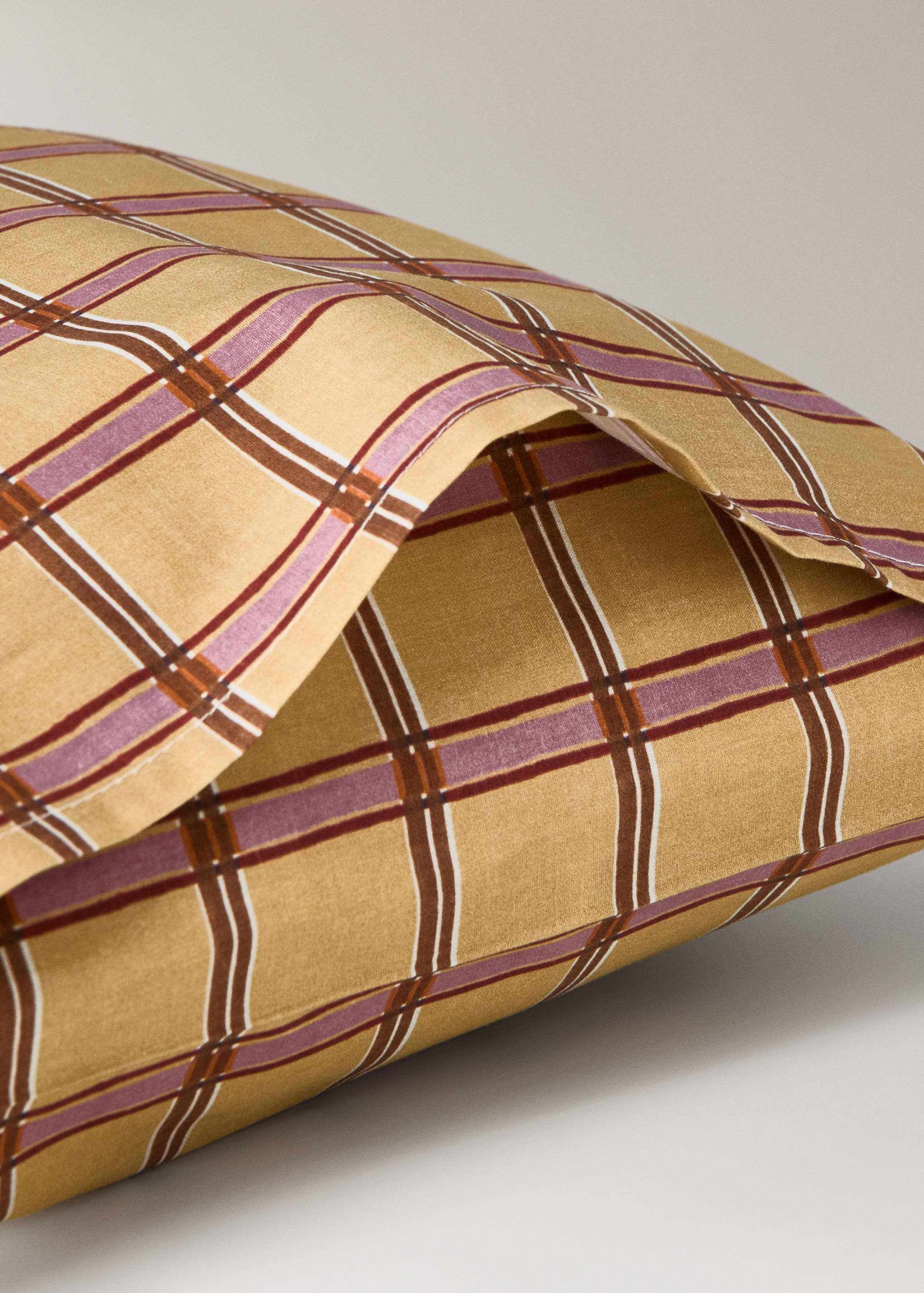 Παπλωματοθήκη παιδική βαμβάκι περκάλι καρό 30x50 εκ - Λεπτομέρεια του προϊόντος 2