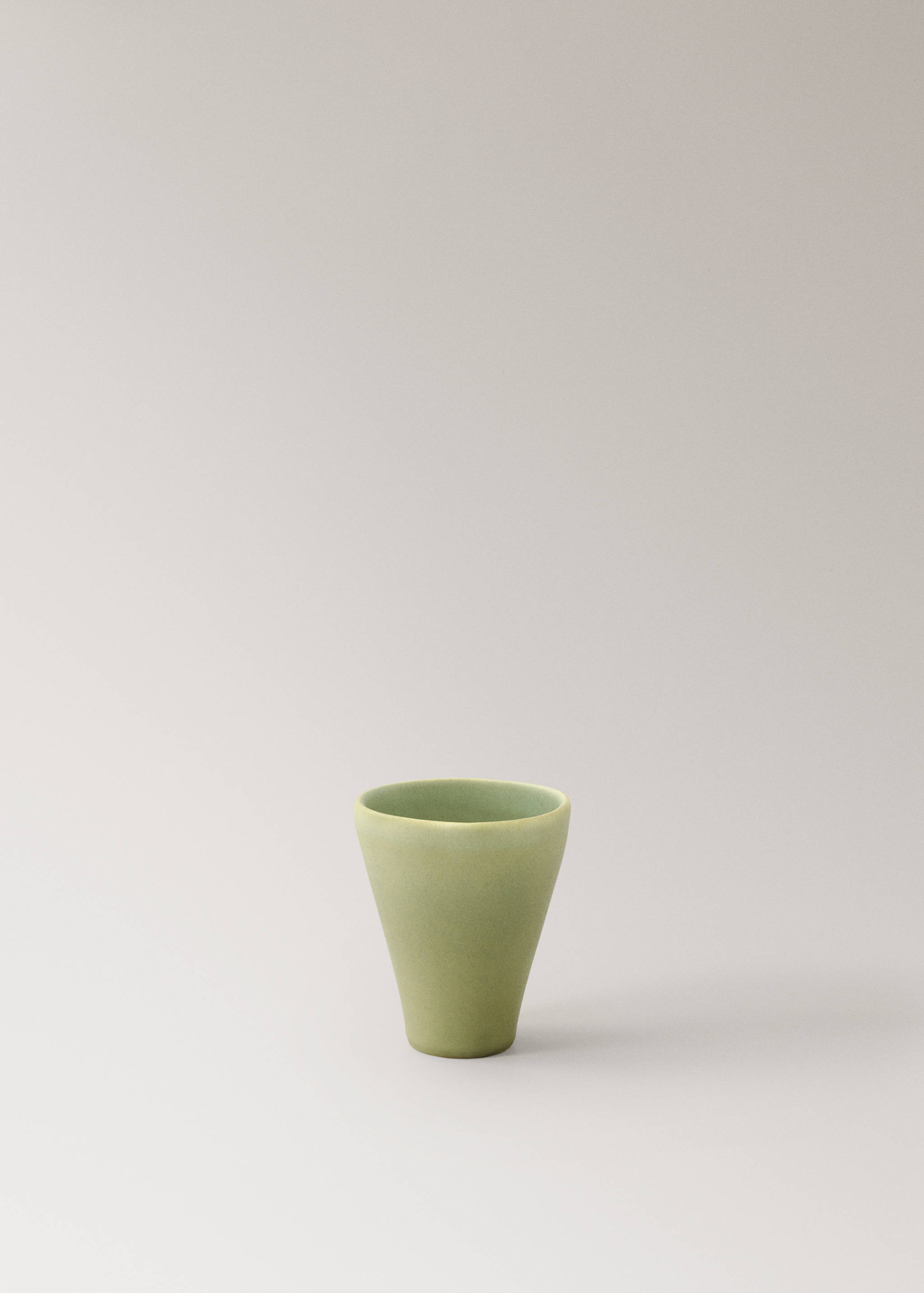 Organic stoneware espresso coffee mug - Article without model