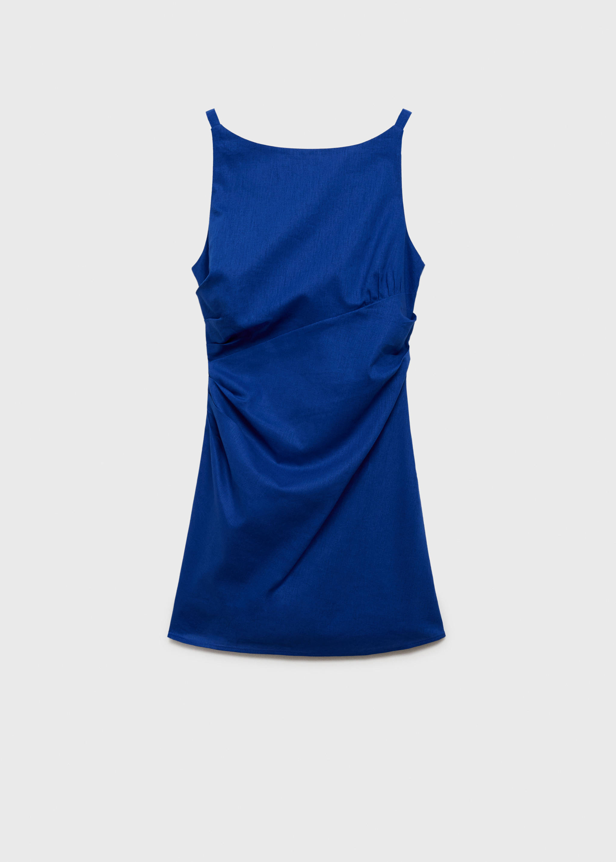 Φόρεμα λινό ντραπέ - Προϊόν χωρίς μοντέλο