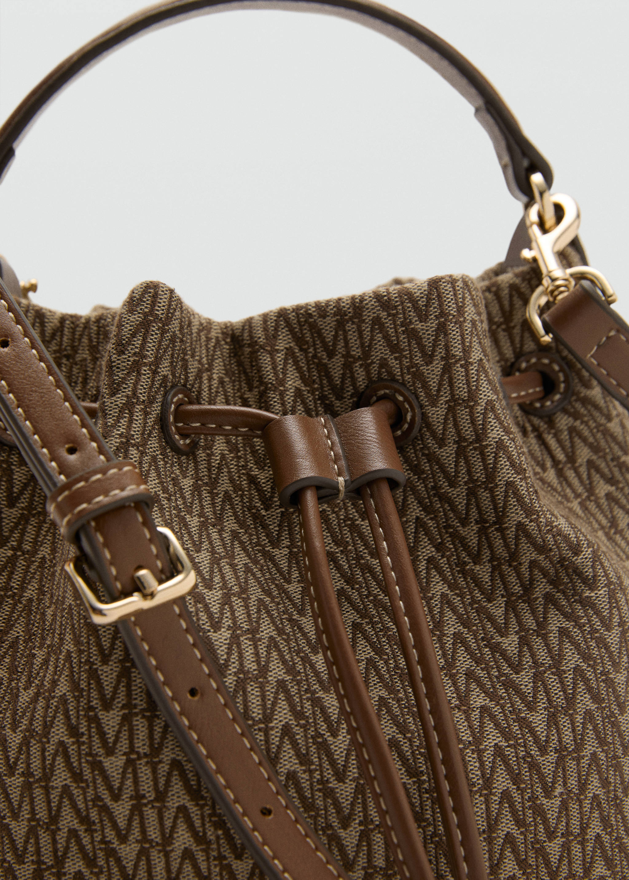 Jacquard bucket bag with logo - Details of the article 2