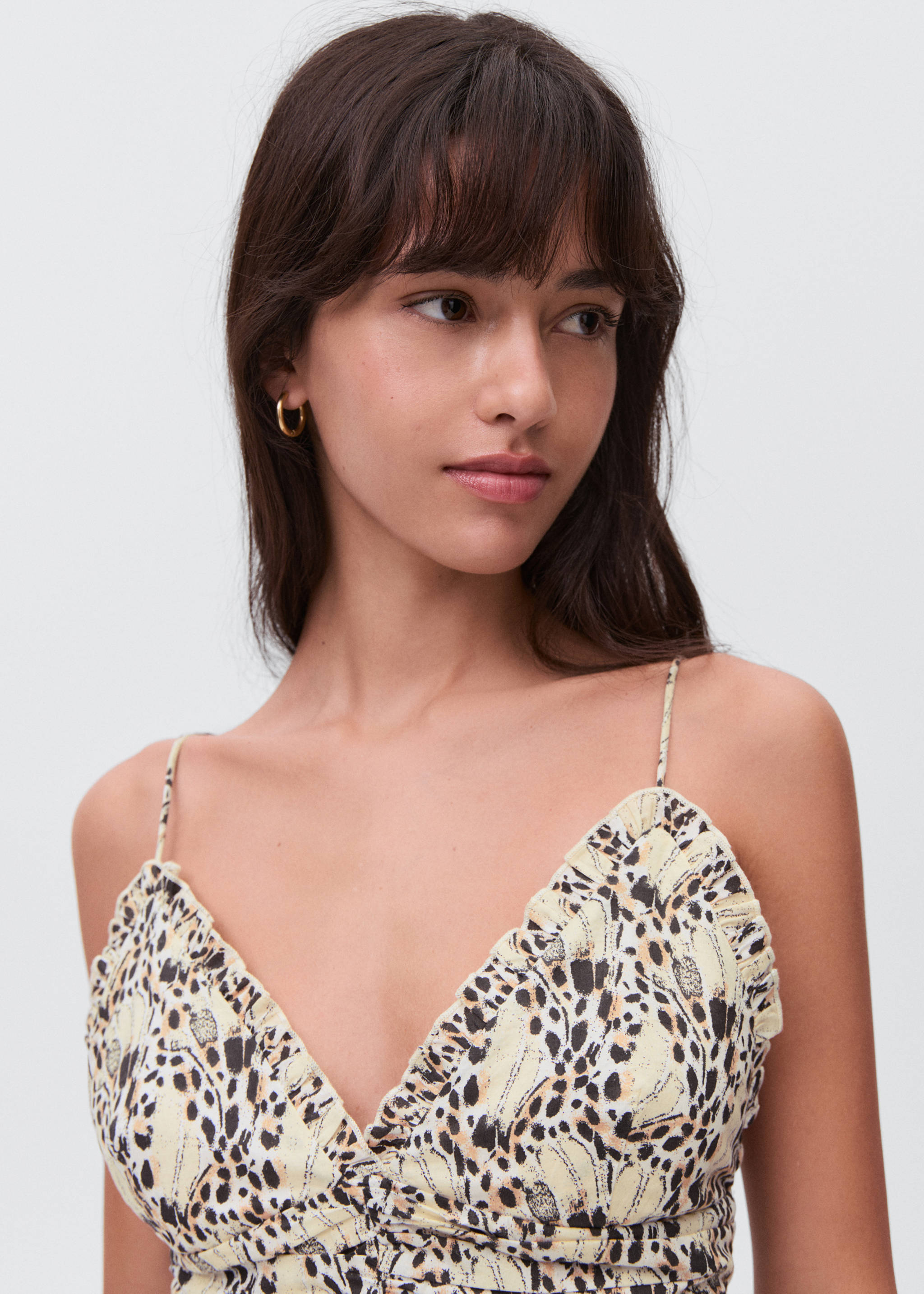 Sukienka ze wzorem i marszczeniem - Szczegóły artykułu 1