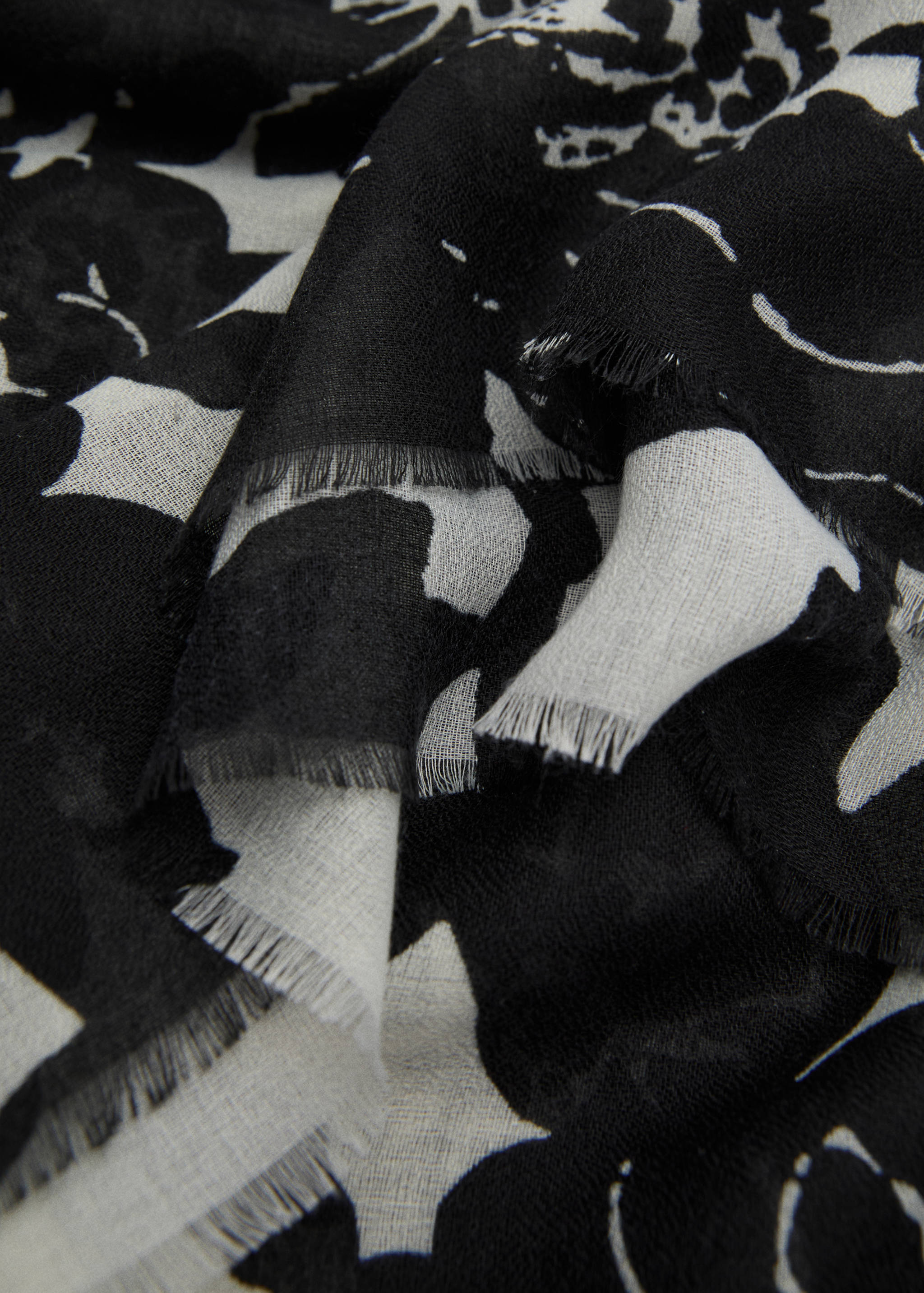 Floral print scarf - Medium plane