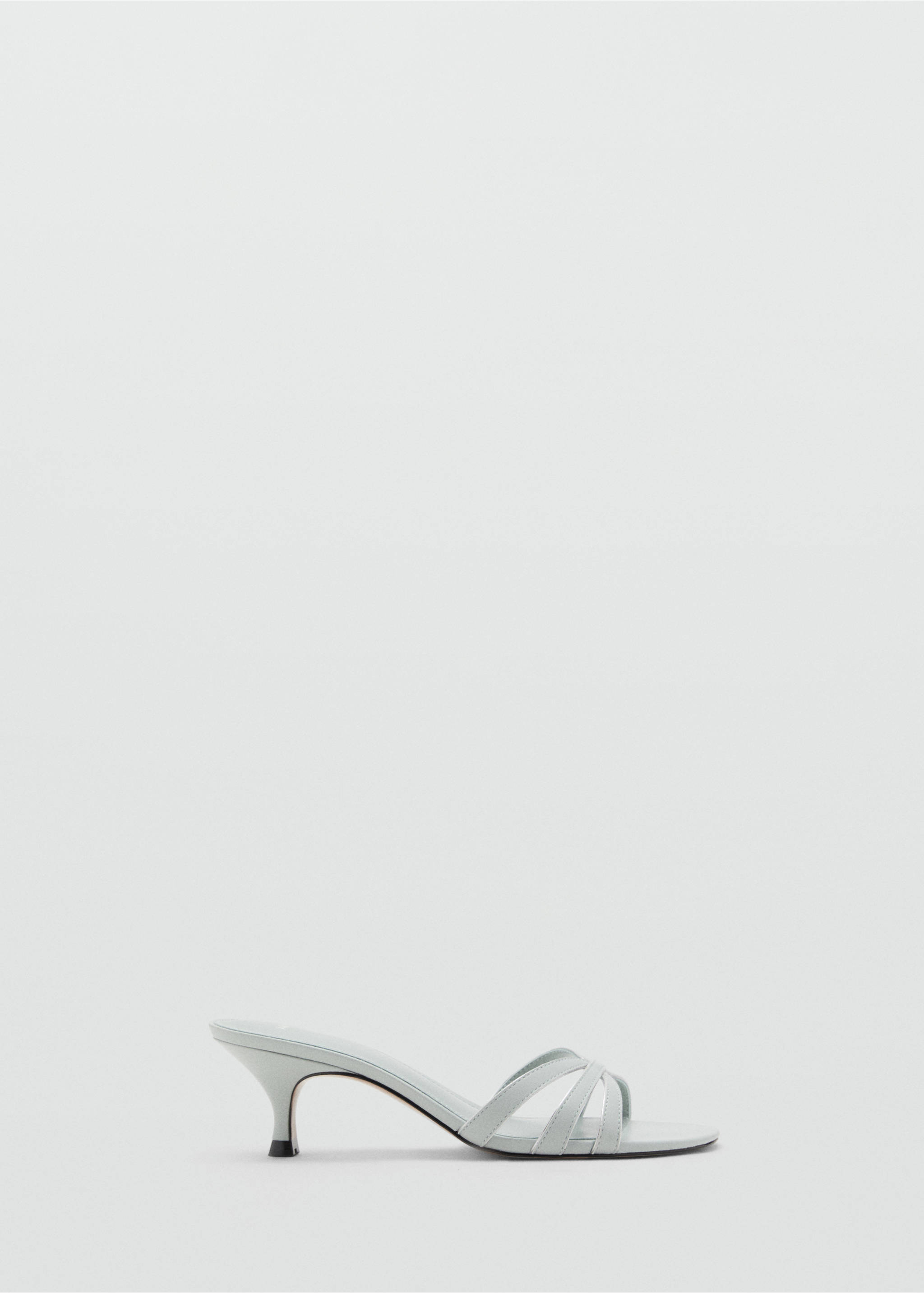 Kitten heel sandals with straps - Article without model, Sky Blue. Ref: 17072546-00.