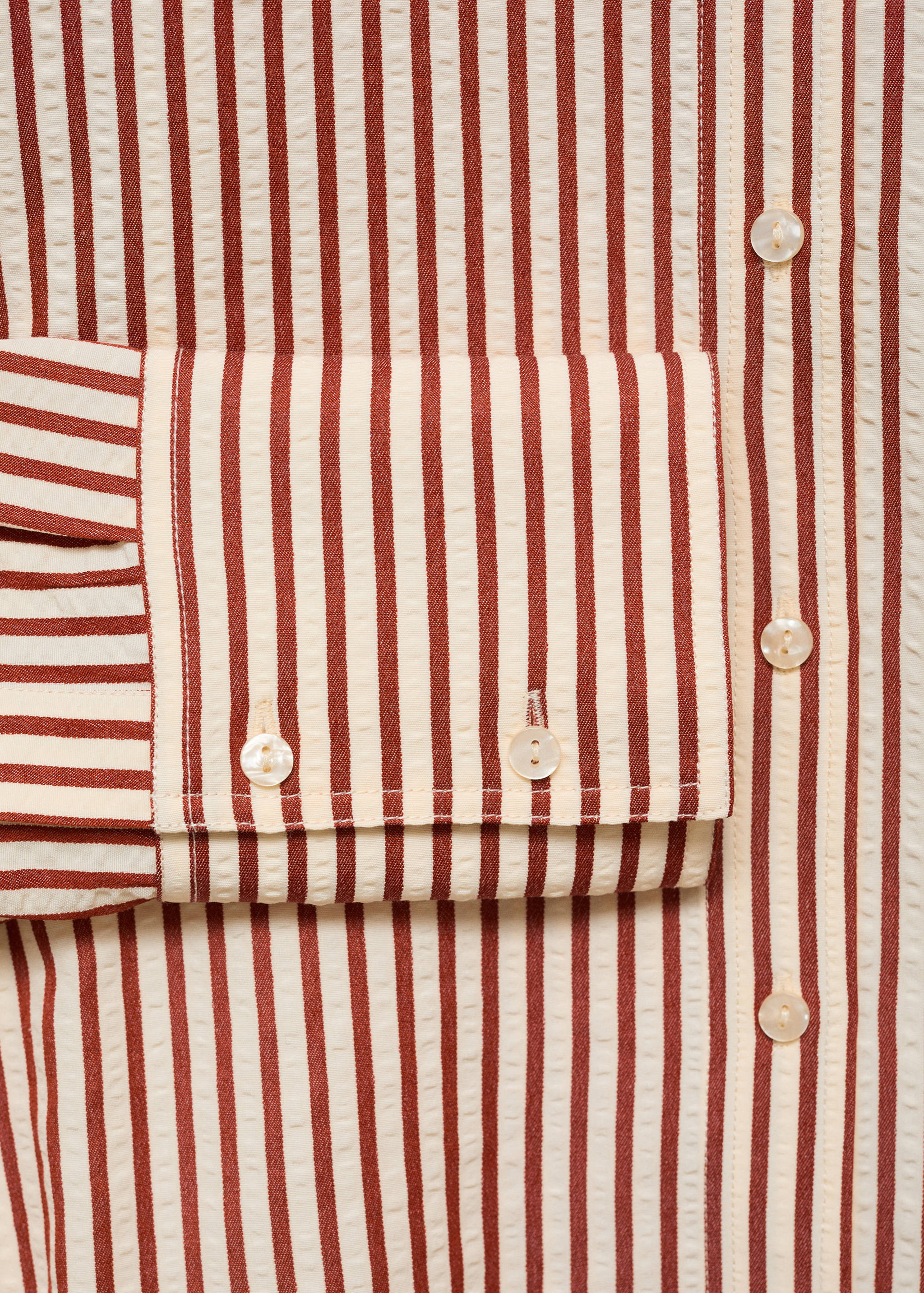 Striped straight shirt - Details of the article 0