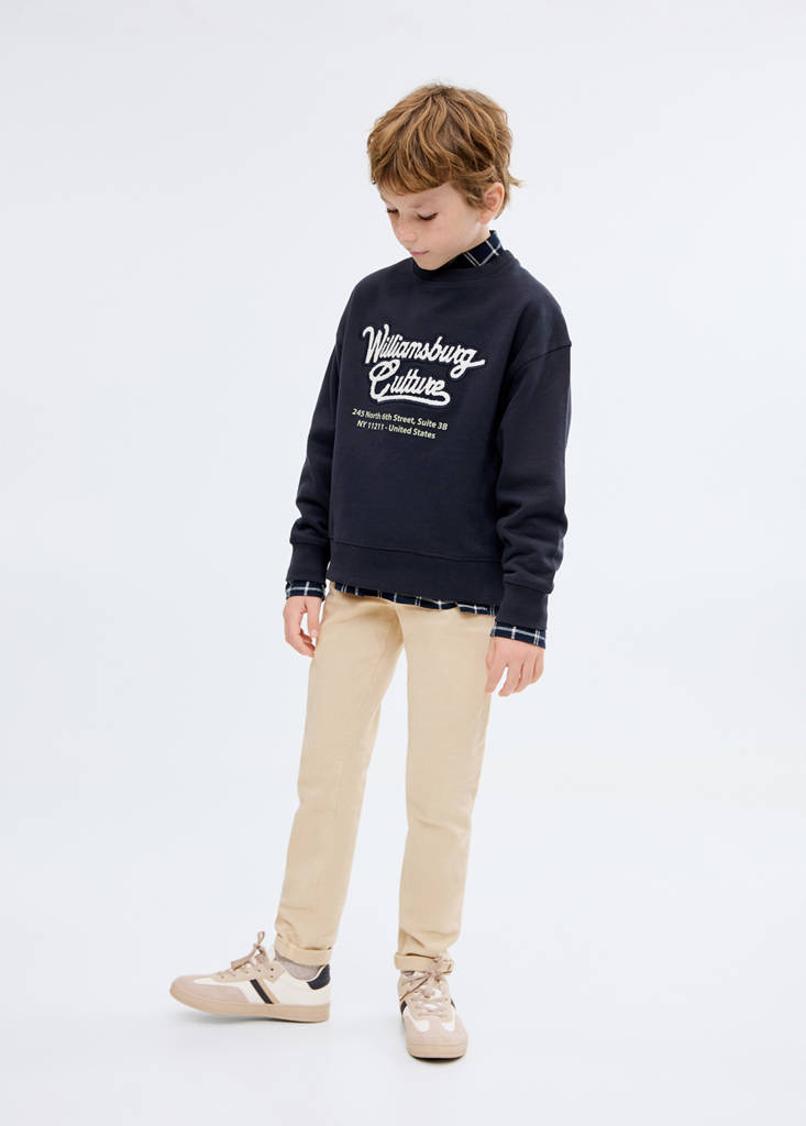 Straight trousers — Beige