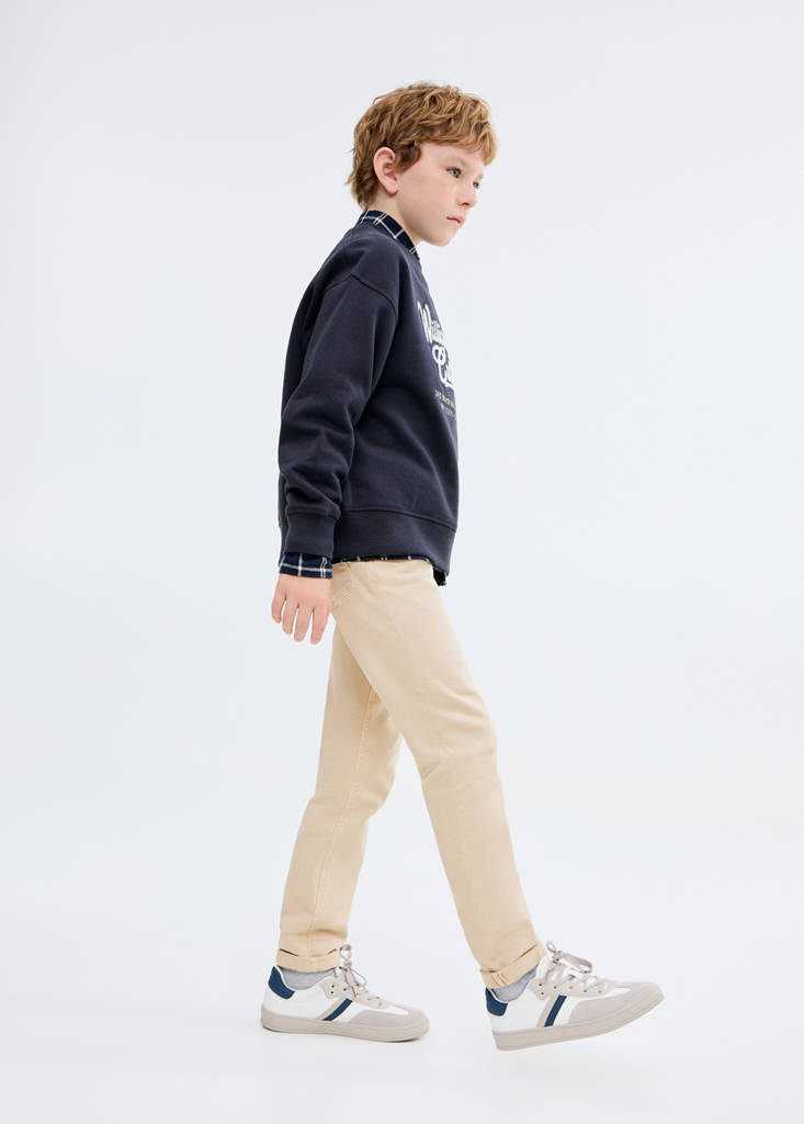 Straight trousers — Beige