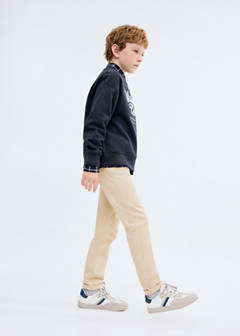 Straight trousers — Beige 1