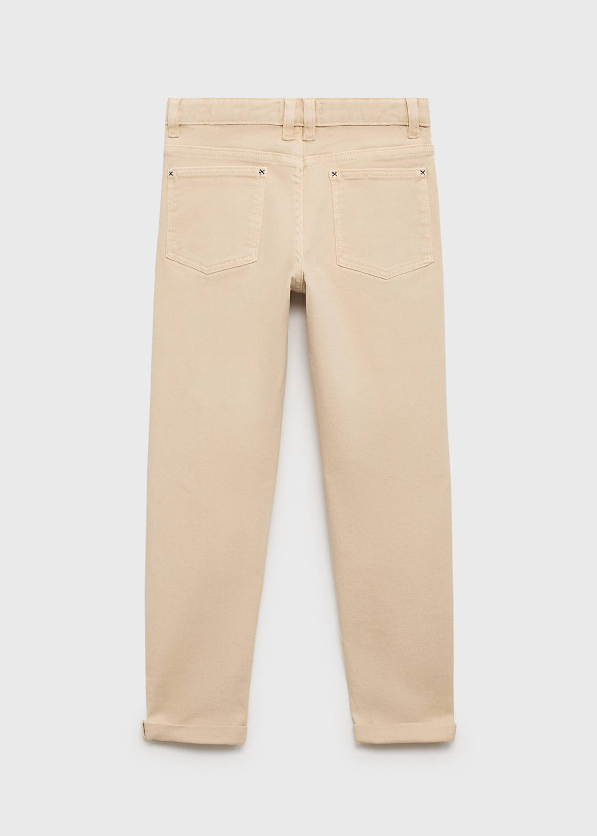 Straight trousers — Beige