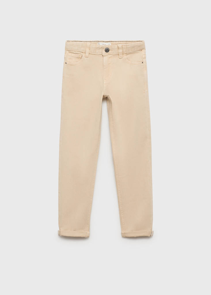 Straight trousers — Beige
