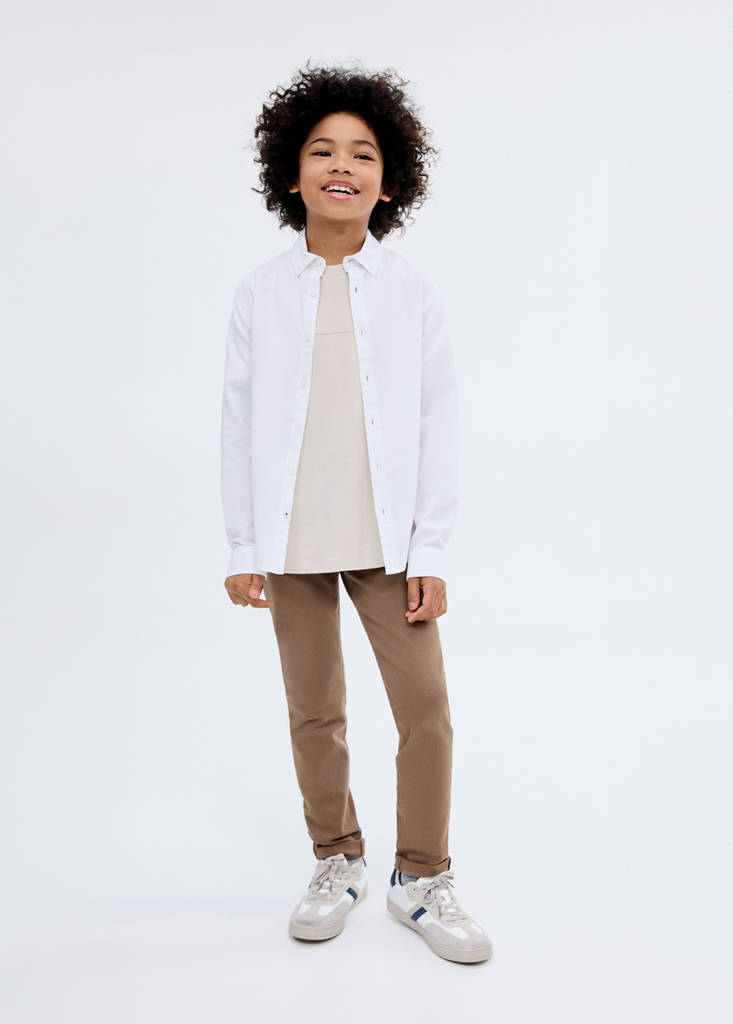Straight trousers — Brown