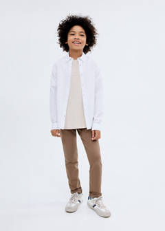 Straight trousers — Brown 1