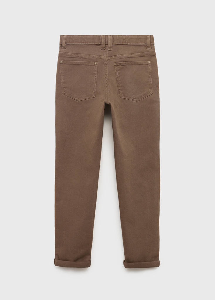 Straight trousers — Brown