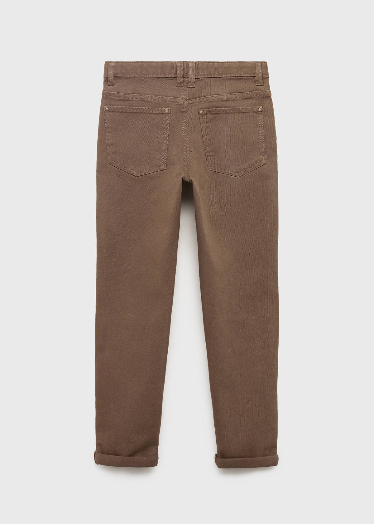 Straight trousers — Brown