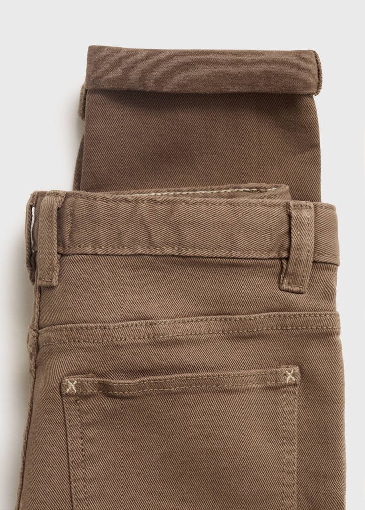 Straight trousers — Brown