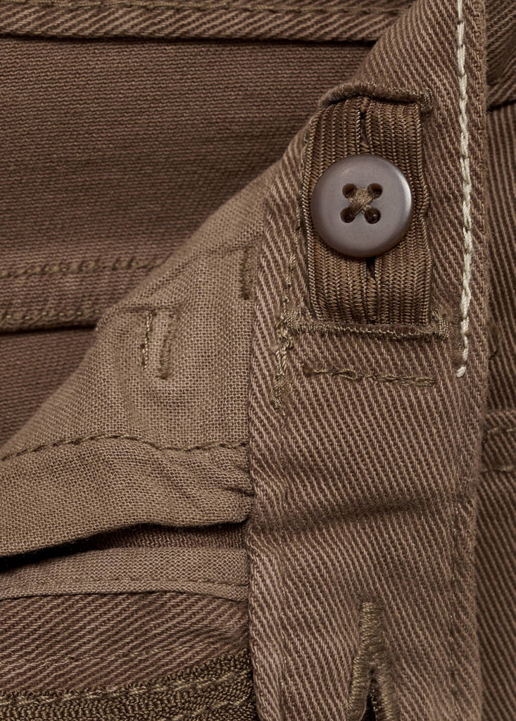 Straight trousers — Brown