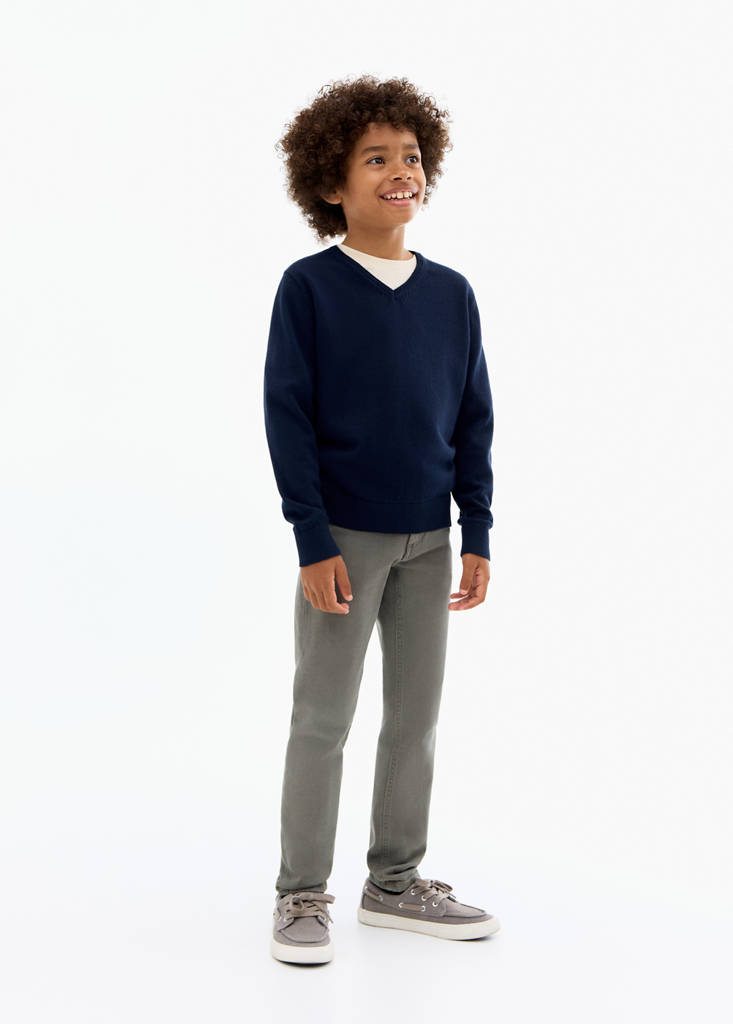 Straight trousers — Khaki