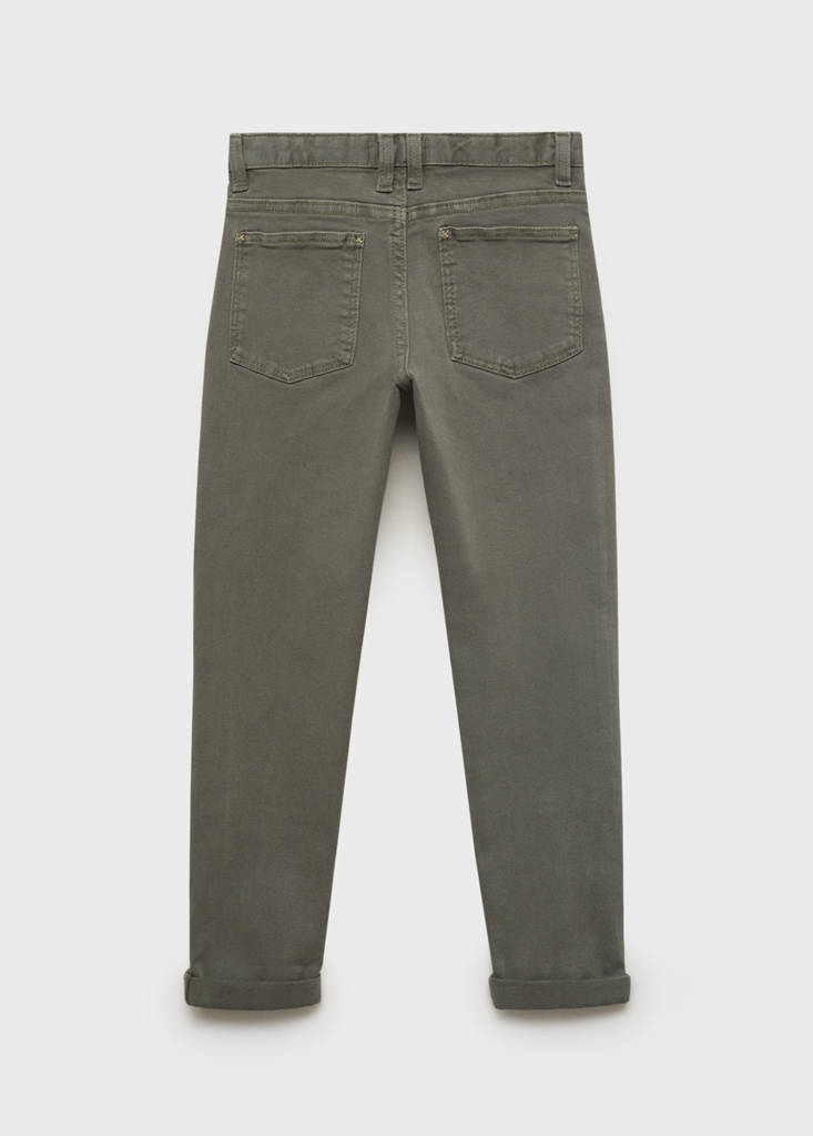 Straight trousers — Khaki