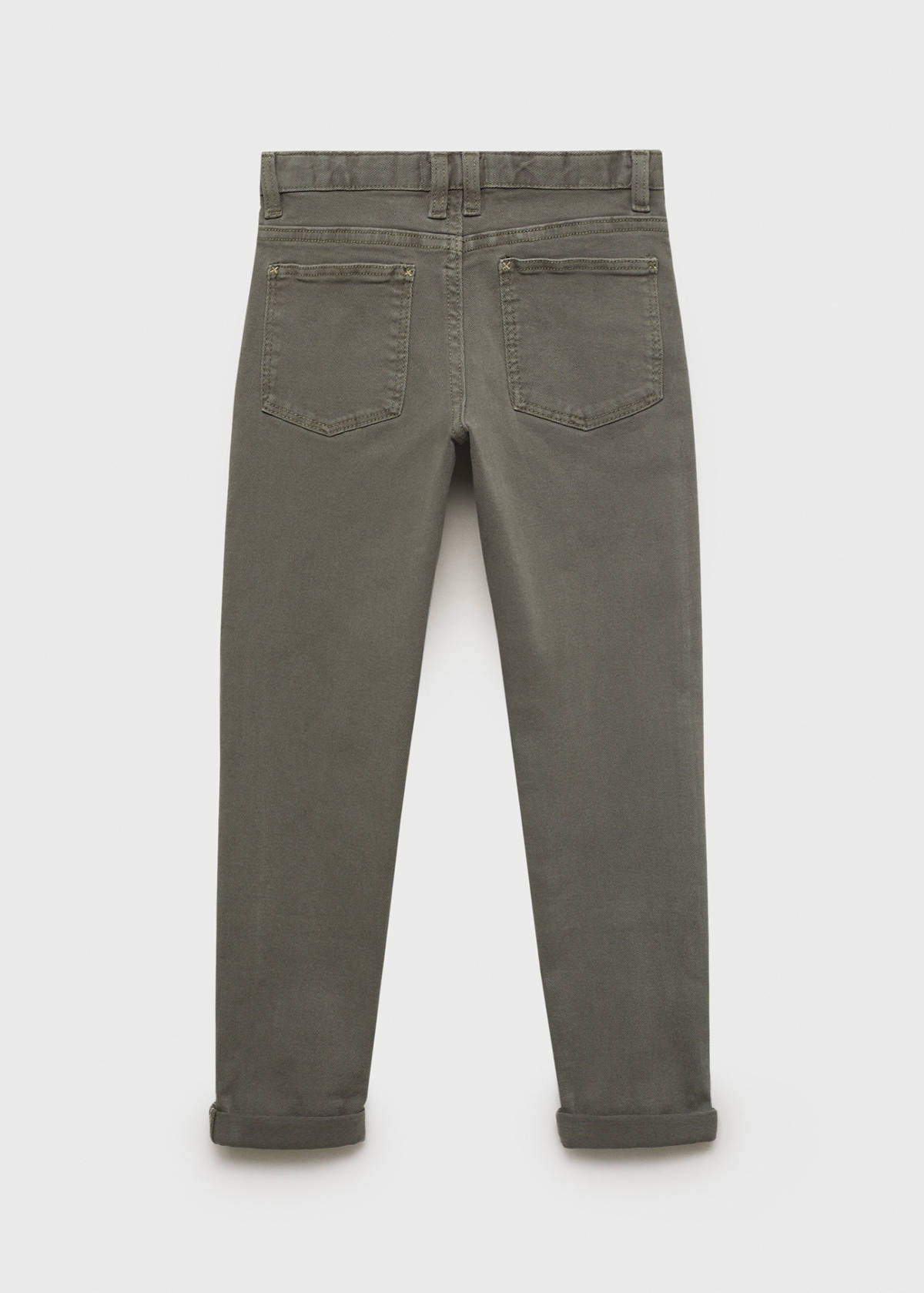 Straight trousers — Khaki