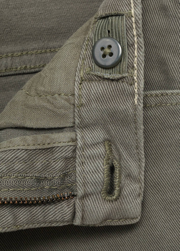 Straight trousers — Khaki