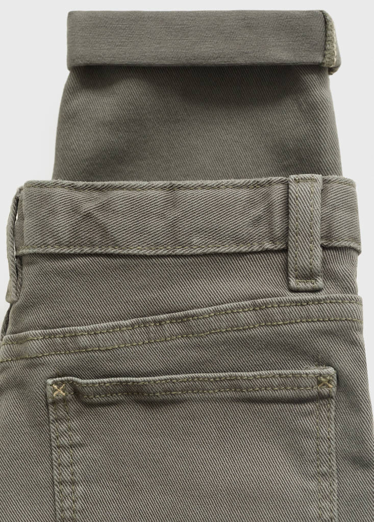 Straight trousers — Khaki