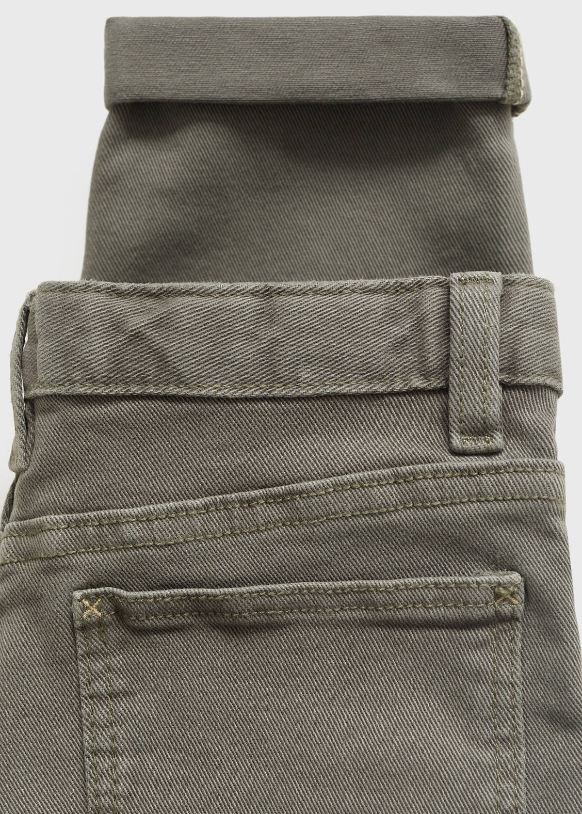 Straight trousers — Khaki