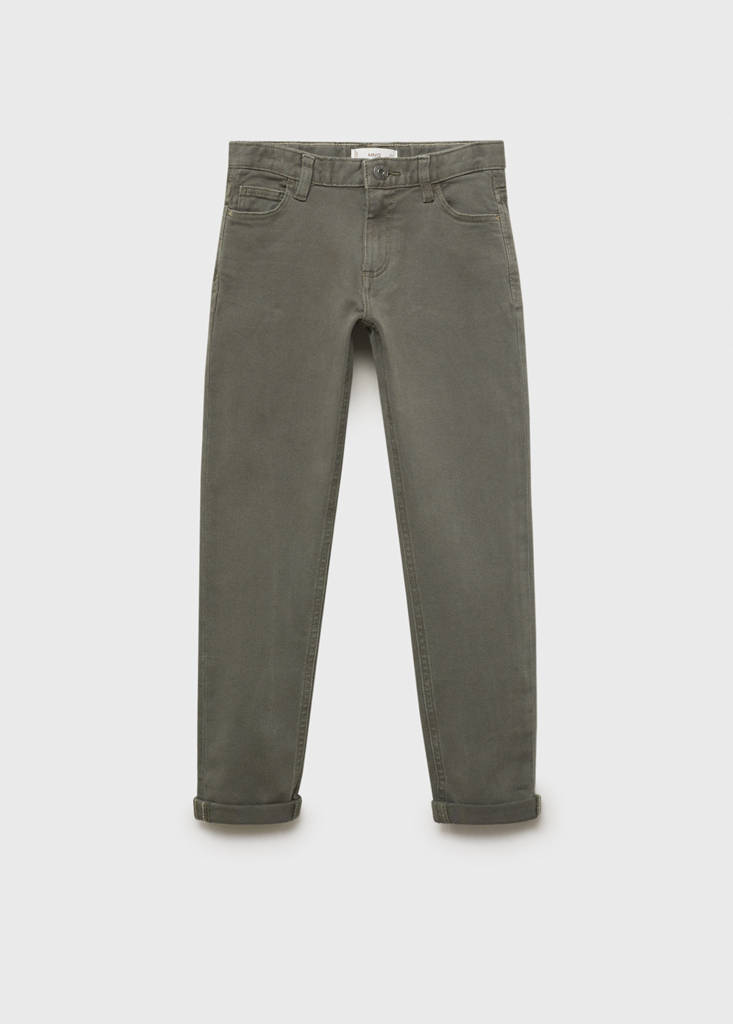 Straight trousers — Khaki