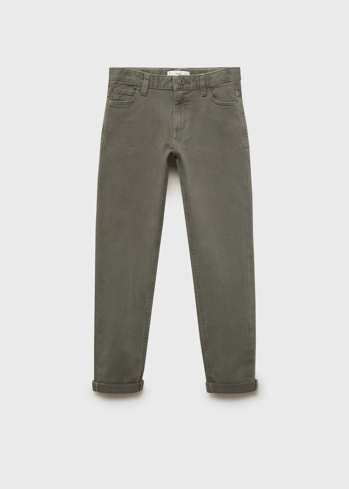 Straight trousers — Khaki