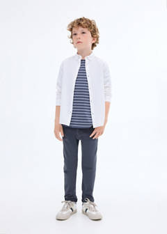 Straight trousers — Navy 1