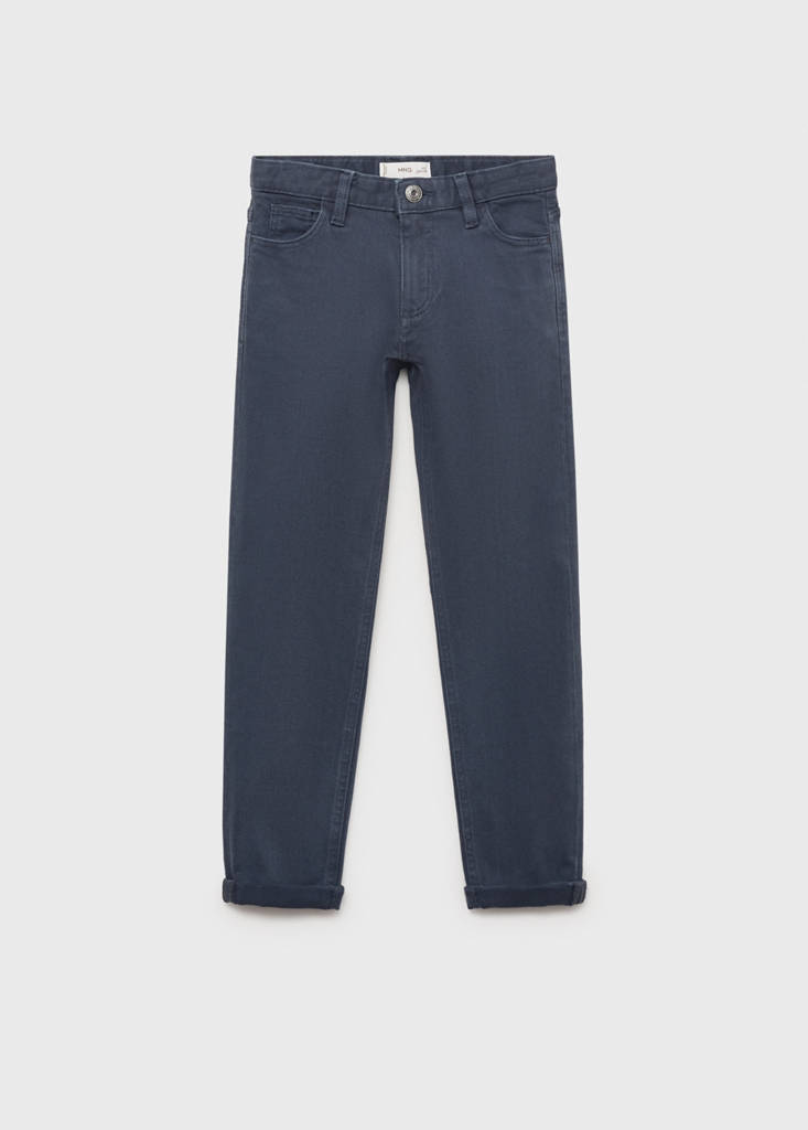 Straight trousers — Navy