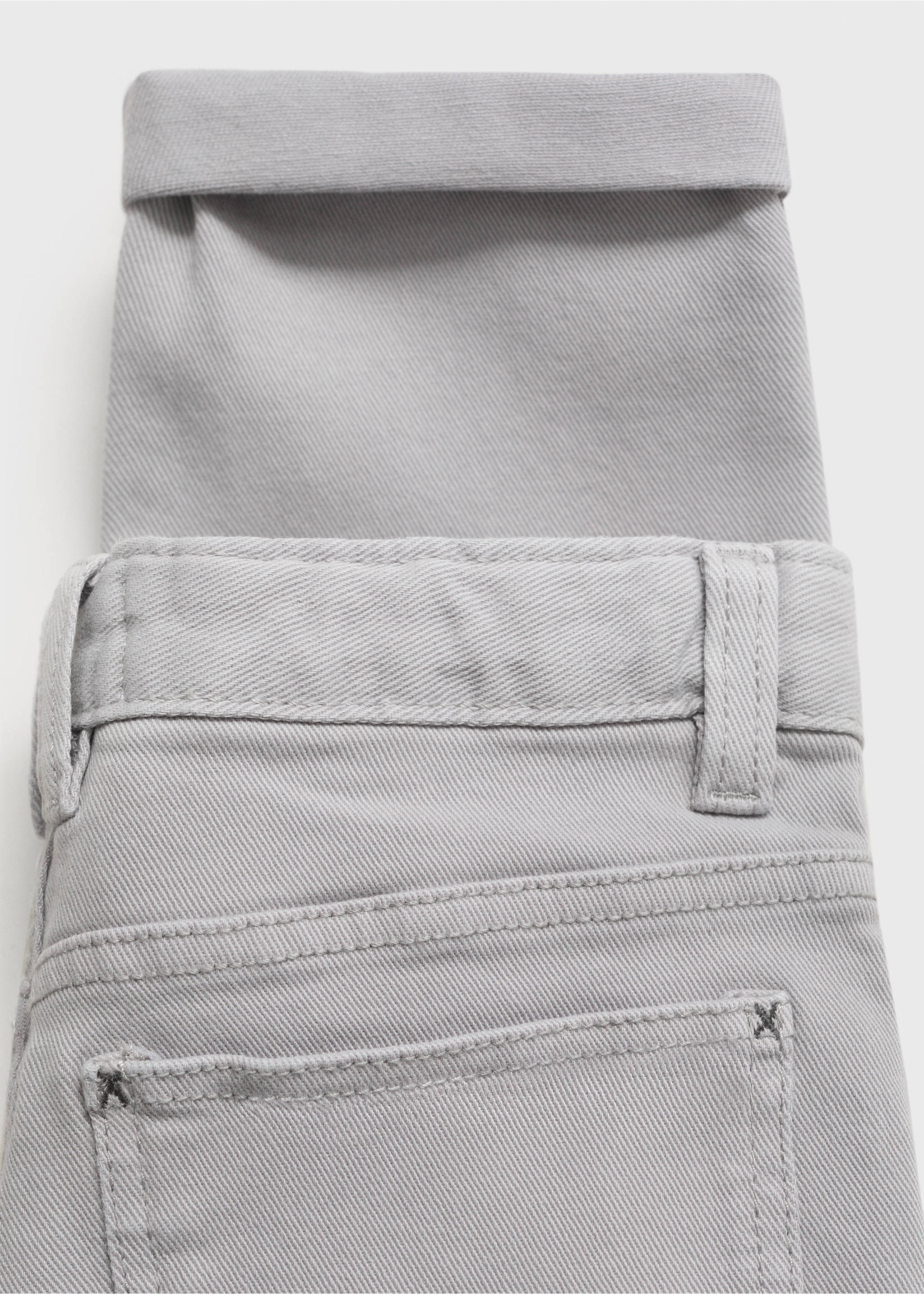Straight pants - Details of the article 0, Light/Pastel Grey. Ref: 17072896-00.