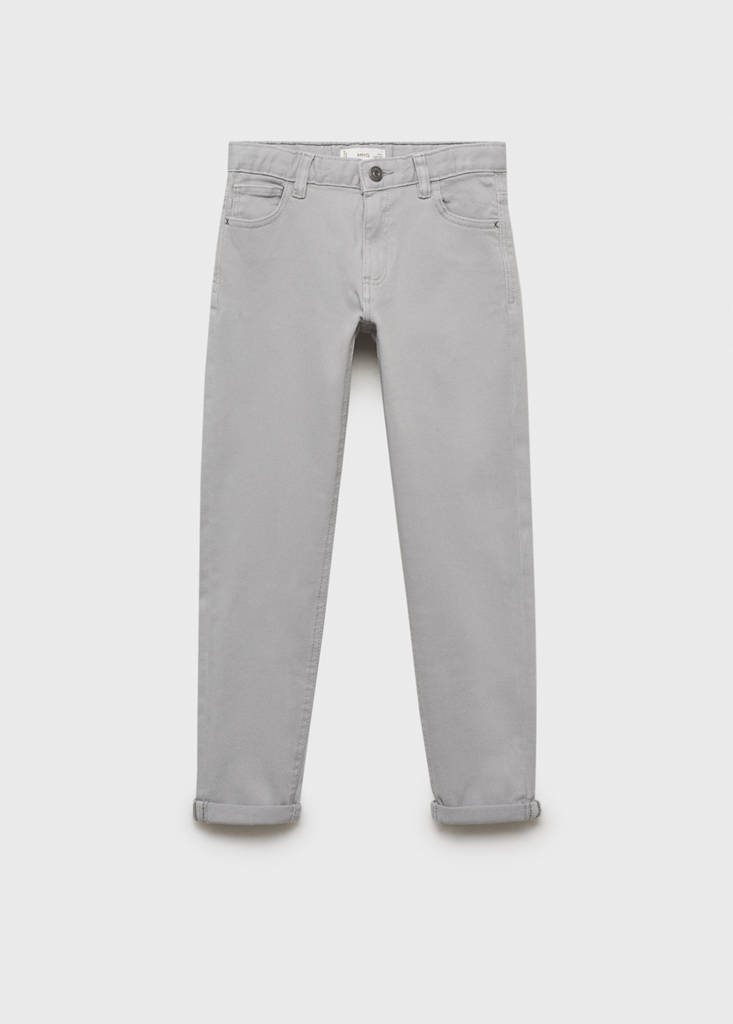 Straight trousers — Light/Pastel Grey