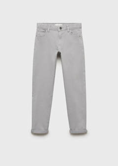 Straight trousers — Light/Pastel Grey 3