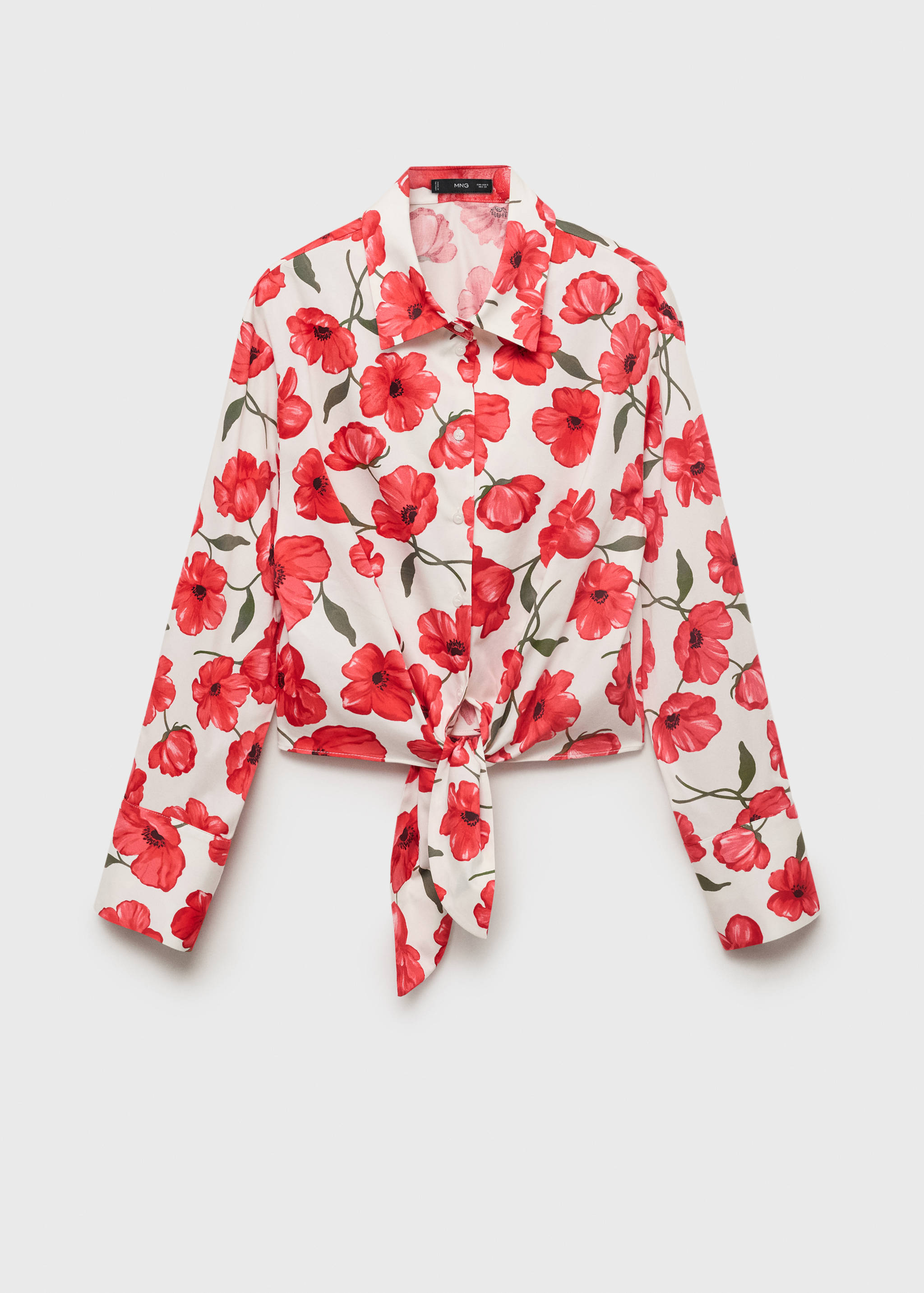 Camisa popelín estampado floral - Artículo sin modelo