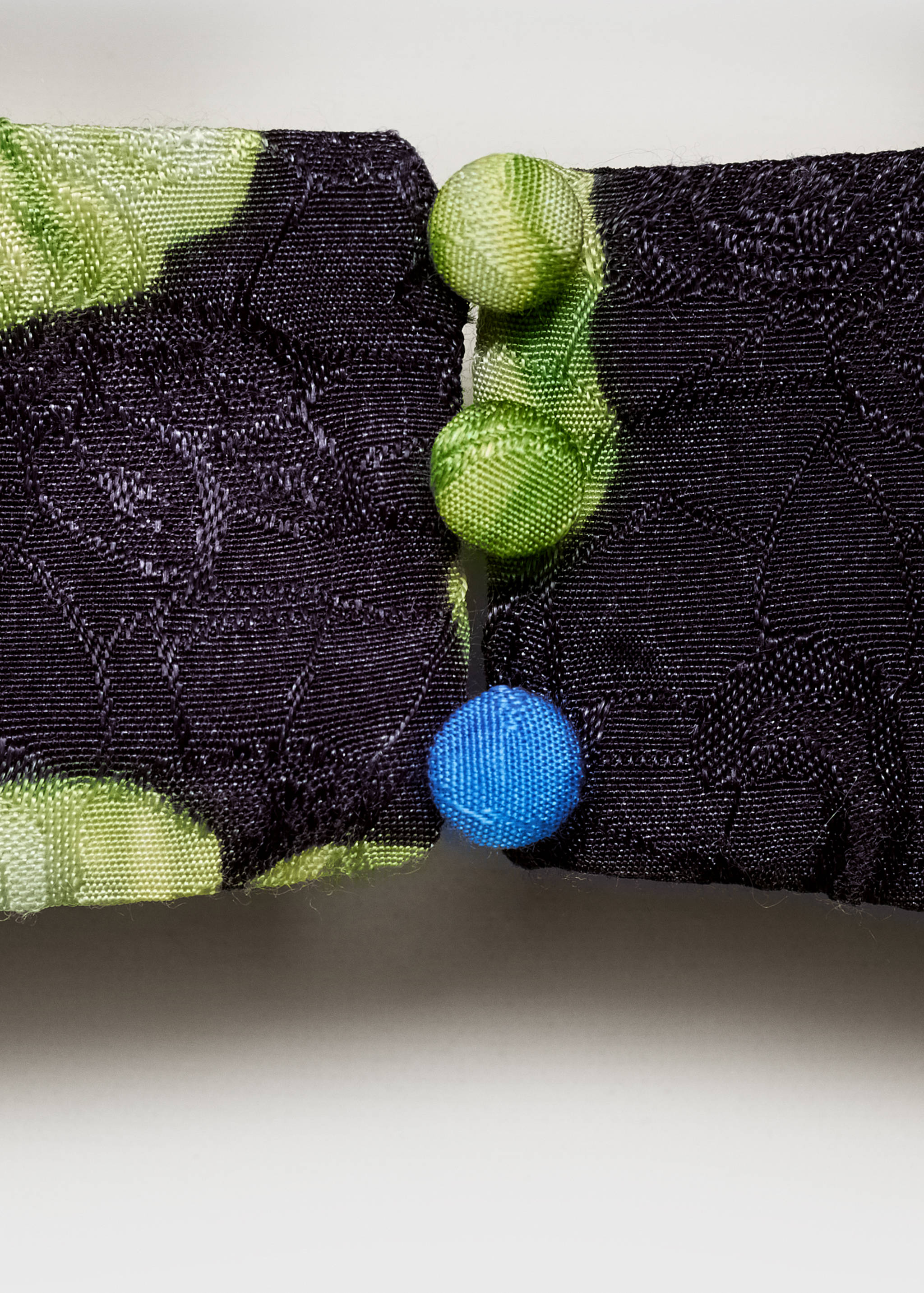 Floral-print open-back cropped blouse - Details of the article 0