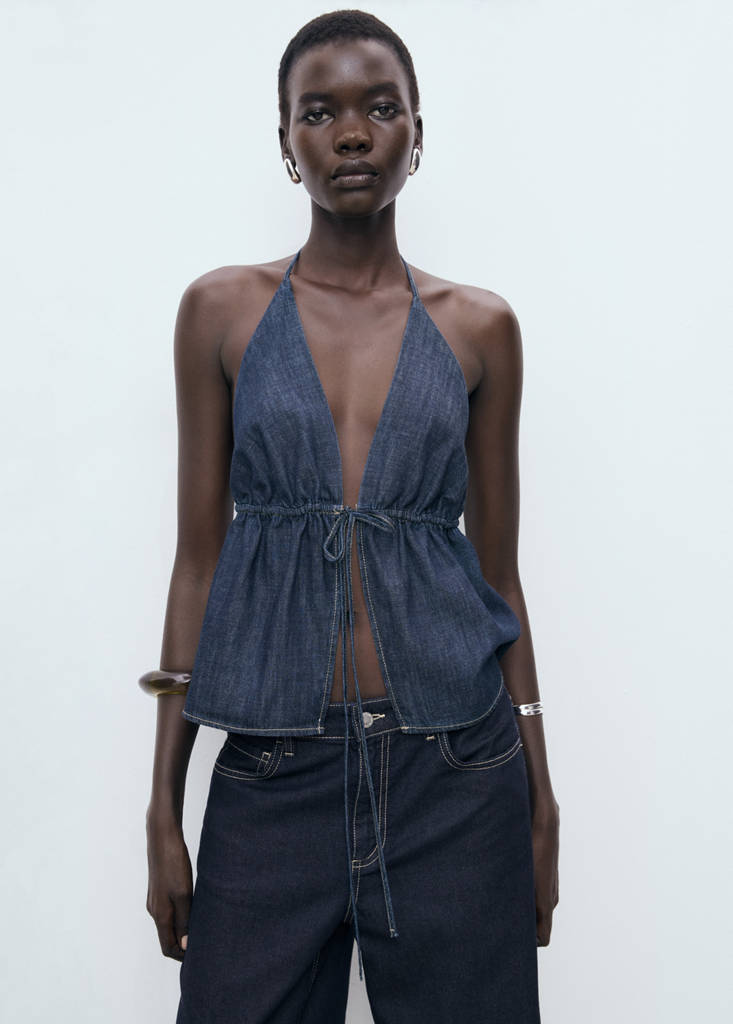 Low-rise wideleg jeans — Open Blue