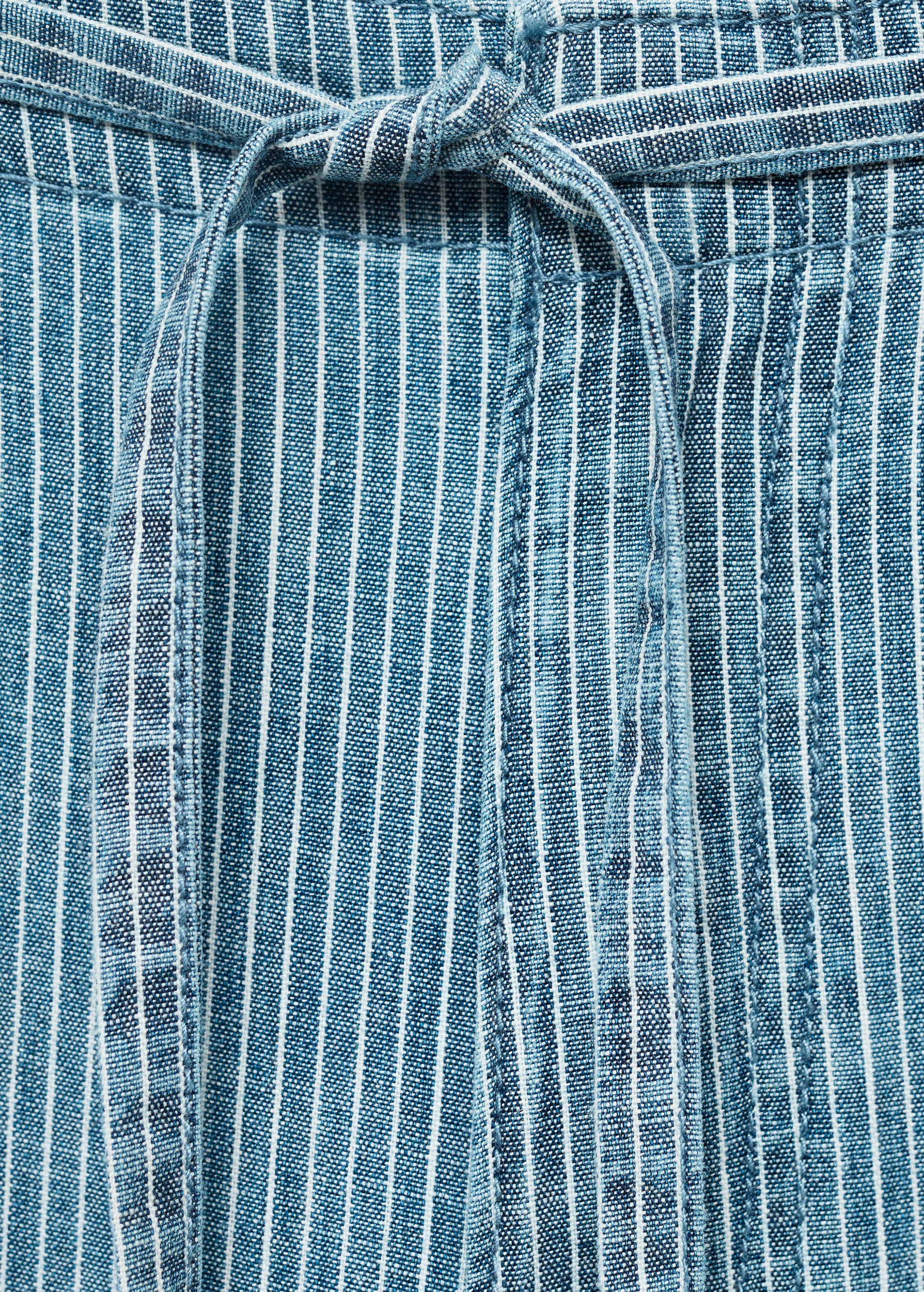 Wide leg denimbyxor med skärp - Detaljer om artikeln 8