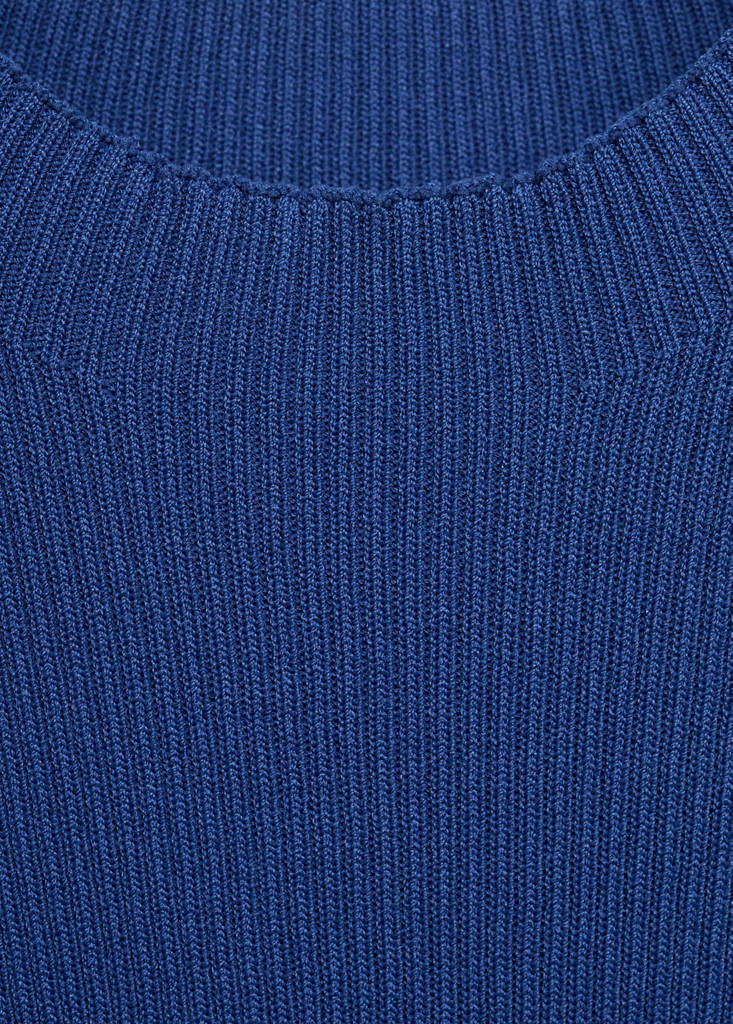 Fitted sweater dress — Vibrant blue