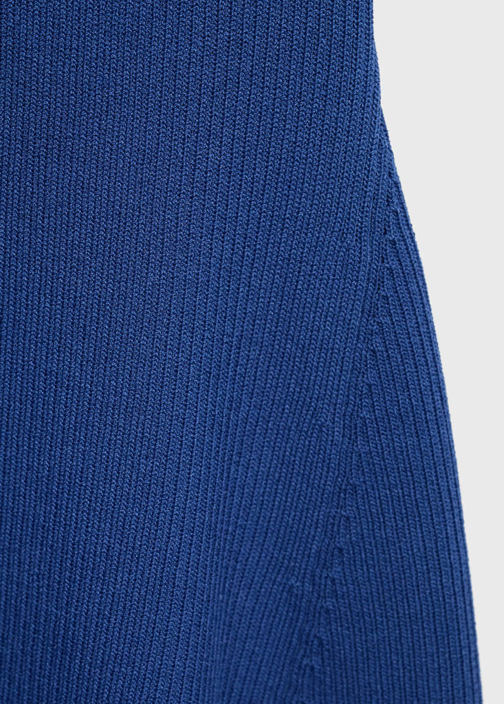 Fitted sweater dress — Vibrant blue