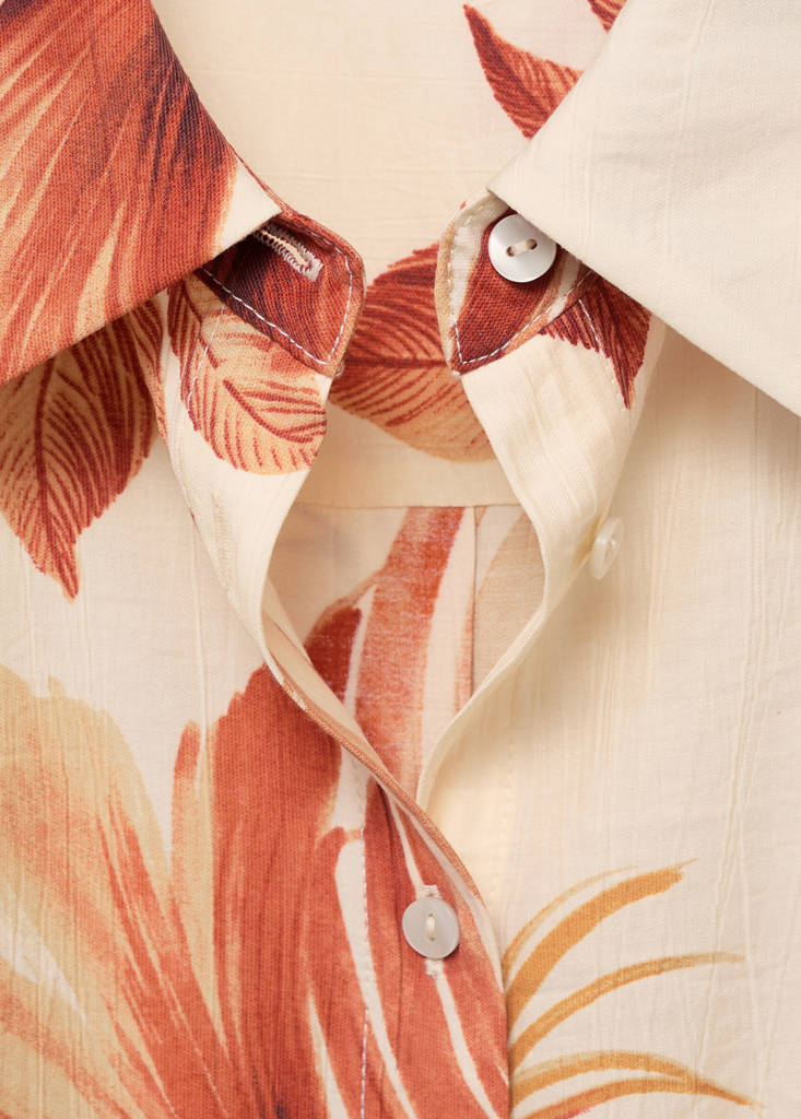 Palm-tree shirt with three-quarter sleeves — Off White
