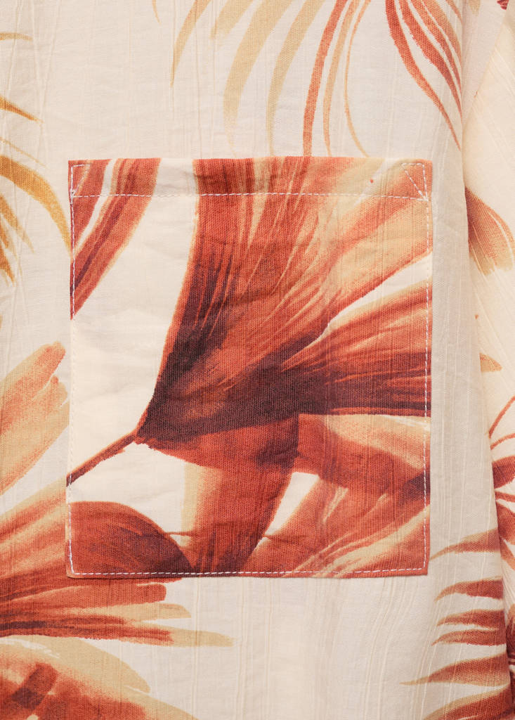 Palm-tree shirt with three-quarter sleeves — Off White