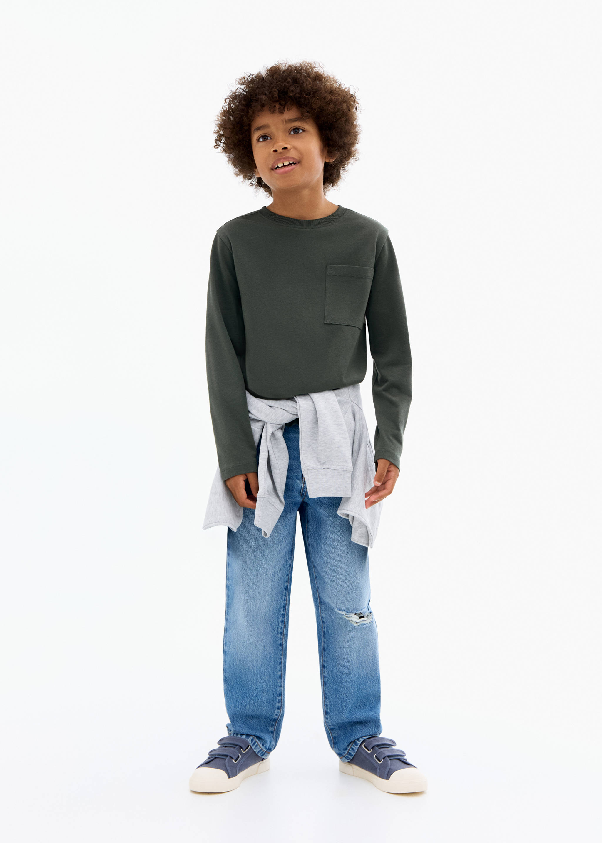 Long-sleeved t-shirt with pocket - General plane