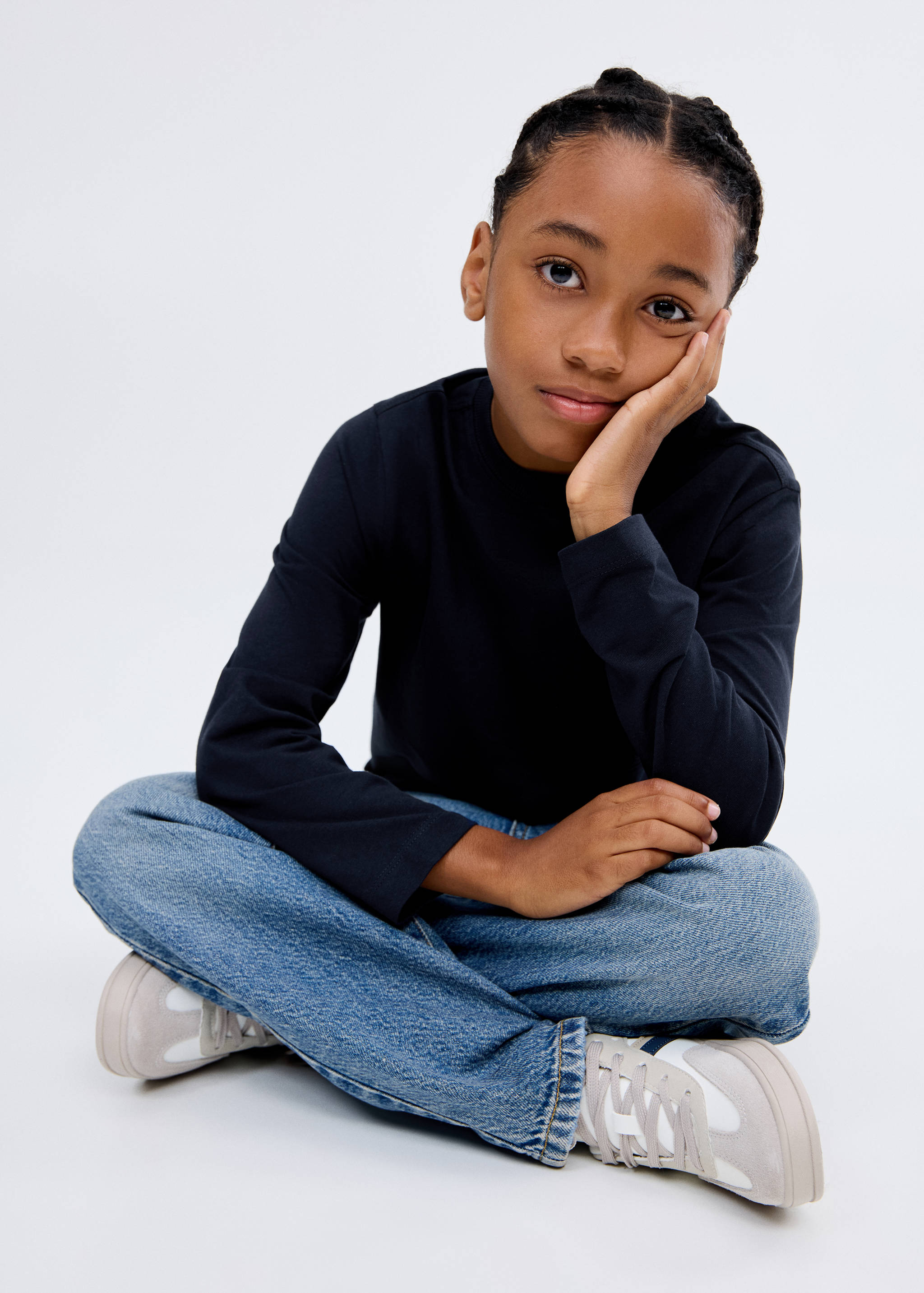 Long-sleeved t-shirt with pocket - Medium plane