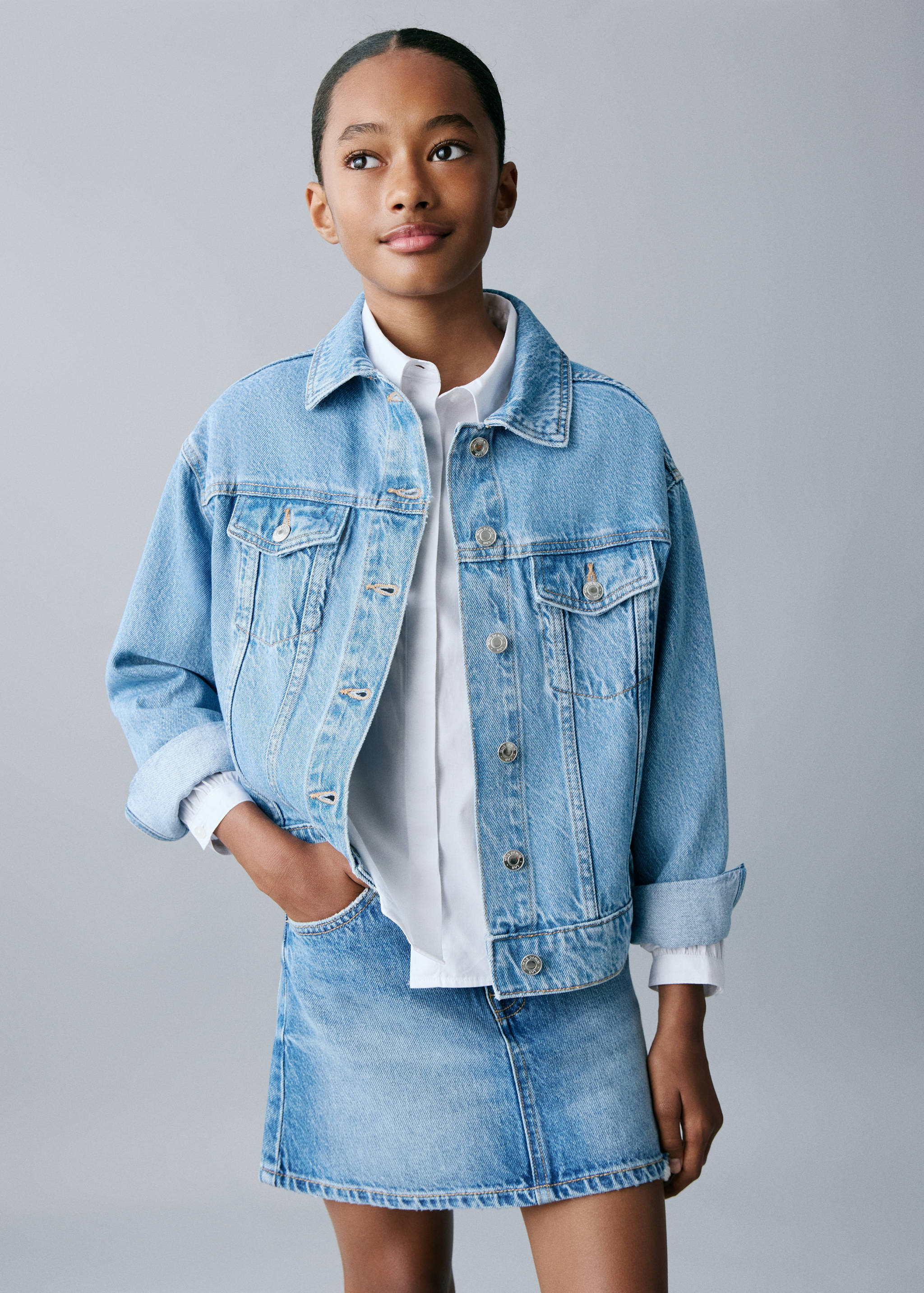 Basic denim jacket - Medium plane