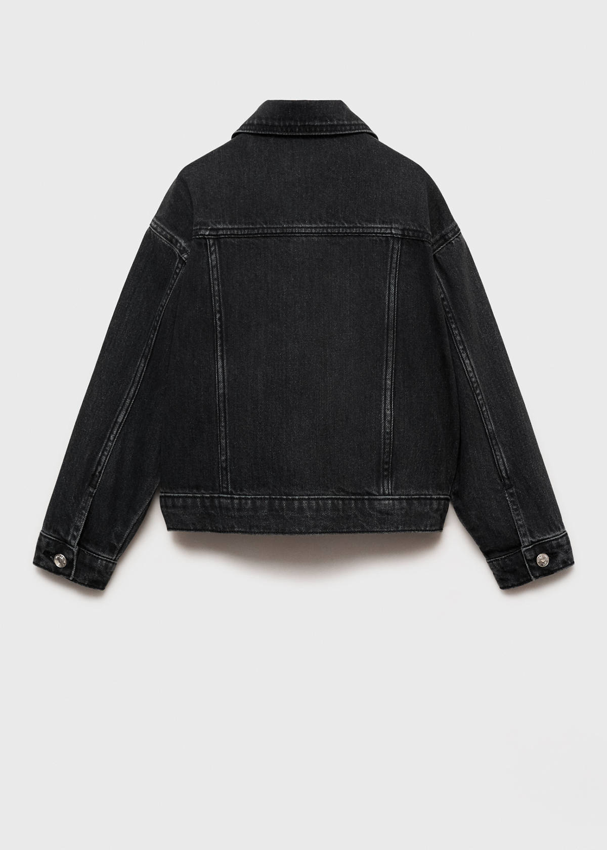 Basic denim jacket — Black denim