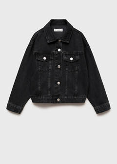 Basic denim jacket — Black denim 3