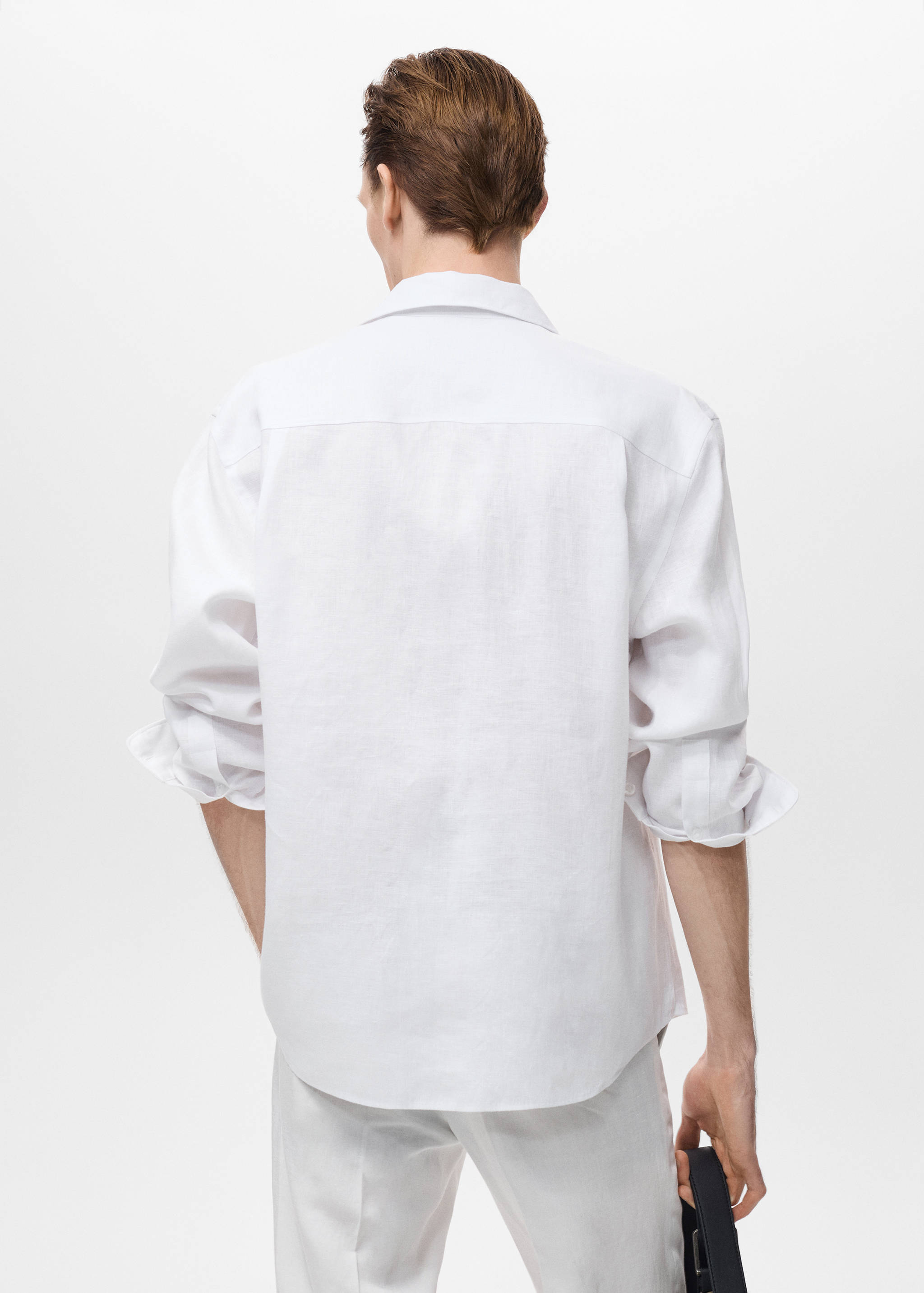 100% linen shirt with pocket - Reverse of the article
