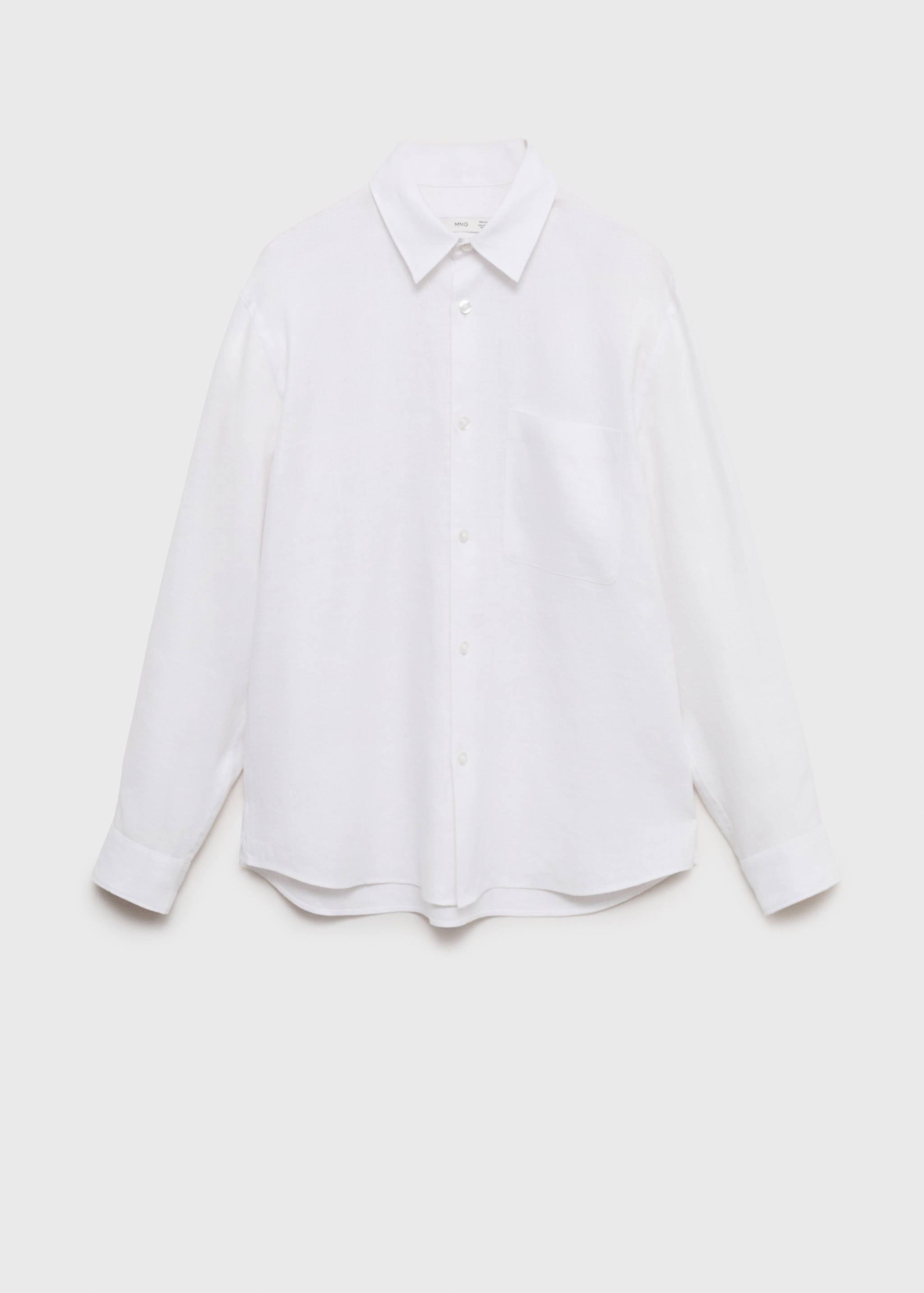 100% linen shirt with pocket - Article without model