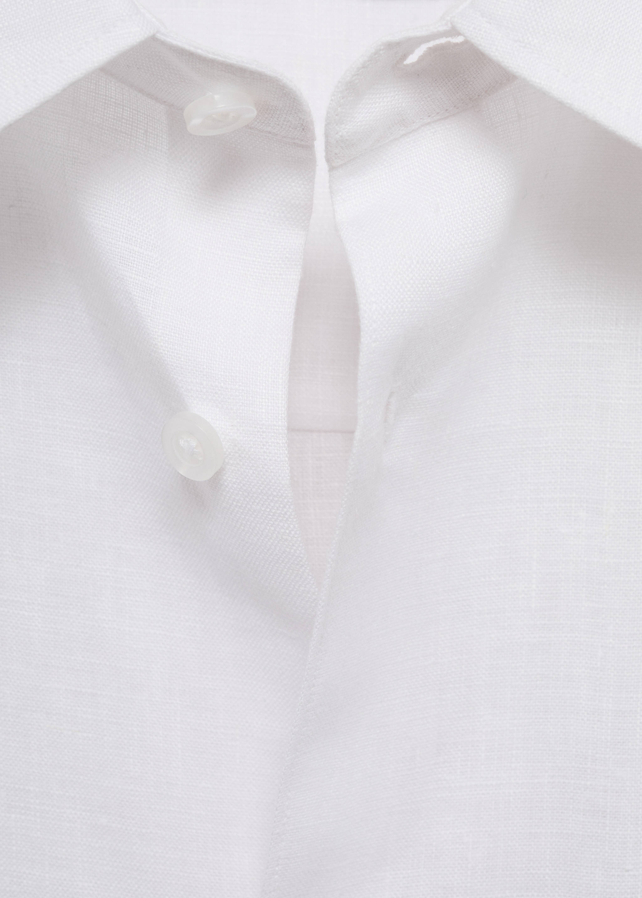 100% linen shirt with pocket - Details of the article 0