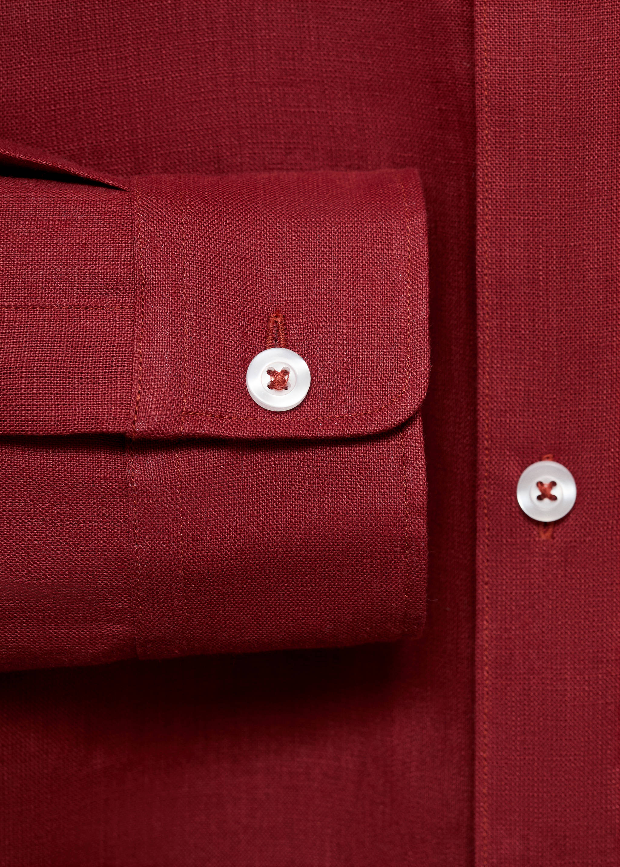 100% linen shirt with pocket - Details of the article 0