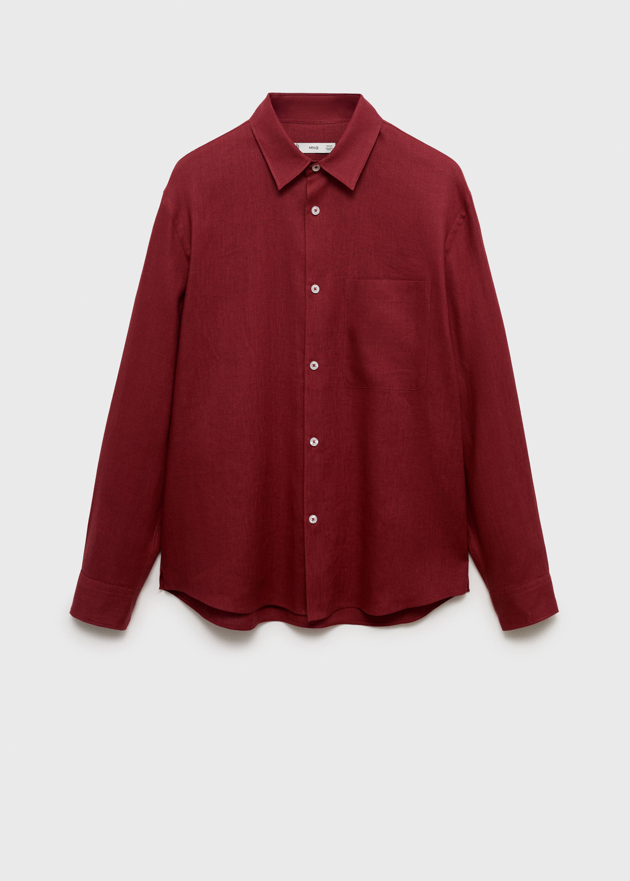 100% linen shirt with pocket - Article without model